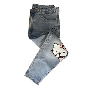Hello Kitty & Dear Daniel‎ Mom Jeans Women's 19 Cute Sanrio Kawaii Cat Novelty